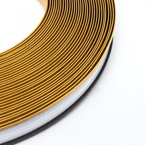 Gulungan Aluminium Gulungan Aluminium Huruf Saluran Warna Emas dengan Pinggiran untuk Tanda Luar Ruangan Dalam Ruangan