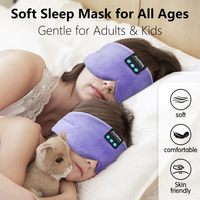 Sutra Mewah untuk Masker Tidur dengan Headphone Terintegrasi |   untuk Tidur Siang di Kantor saat Shift Malam Dapat Dibersihkan 100% Menghalangi Cahaya CE/FCC