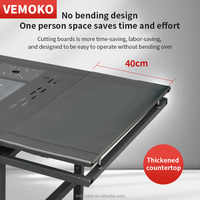 Scie à table coulissante portable en promotion avec table extra large pour atelier de menuiserie et d'ameublement