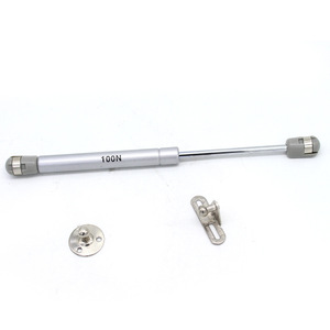 Resorte de gas de acero izquierdo con cabezal de goma 100N, varilla de soporte para puertas de armario y puertas tatami abatibles - Product Image 1