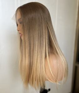 Perruque Lace Front pour femmes juives orthodoxes, cheveux européens naturels, racines profondes, couleurs personnalisables, chapeaux petits et grands - Product Image 1