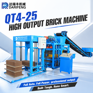 Machine à fabriquer des blocs creux en béton de <span class=keywords><strong>ciment</strong></span> africain QT4-25, machine à briques à haut rendement - Product Image 1