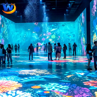 Système de salle de jeux à projection immersive interactive pour centre de divertissement intérieur, zones de loisirs et d'attractions pour la famille