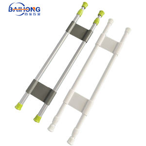 Tringle de <span class=keywords><strong>douche</strong></span> réglable en métal à ressort <span class=keywords><strong>barre</strong></span> de salle de bain extensible poteaux télescopiques tringle à <span class=keywords><strong>rideau</strong></span> de <span class=keywords><strong>douche</strong></span> robuste - Product Image 3