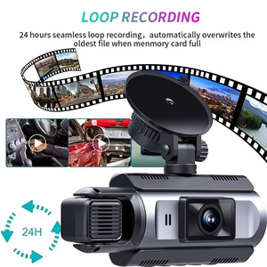 Khuyến nghị bán chạy: Xe <span class=keywords><strong>DVR</strong></span> với tầm nhìn ban đêm HD (1080P), ống kính kép phía trước và bên trong - Product Image 2