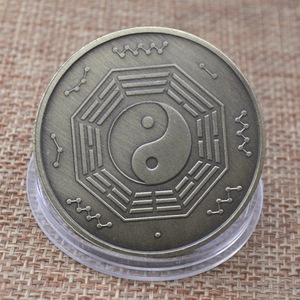 Đồng cổ Ấn Độ Nữ Thần Đồng Tiền Xu lakshmi Phong thủy huyền thoại con thú may mắn đồng xu cũ - Product Image 2