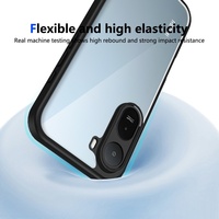 Funda para Xiaomi Redmi A7 Pro 4G / Poco C85x 5G Versión Global, Ultra Delgada, Marco de TPU Suave, Parte Trasera Rígida de PC Transparente
