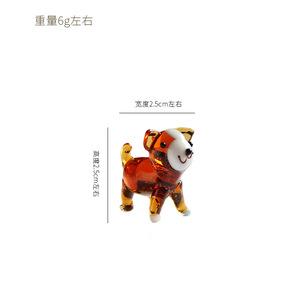 งานฝีมือแก้ว ของตกแต่งขนาดเล็ก ตุ๊กตาหมาเท็ดดี้ คอร์กี้ <span class=keywords><strong>ชิ</strong></span>บะอินุ <span class=keywords><strong>ปอม</strong></span>เมอเรเนียน คริสตัลรูปสัตว์ แก้วตกแต่งโต๊ะทำงาน ของตกแต่งขนาดเล็กน่ารัก - Product Image 6