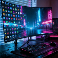Moniteur de jeu incurvé de haute qualité, best-seller, 27 pouces, QHD 2K, 180 Hz, pour ordinateur de bureau