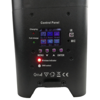 Projecteur LED GLEE DJ pour scène et mariage, silencieux, 6x18W 6*18W 6-en-1, alimenté par batterie, sans fil DMX Wifly, télécommande IRC, Uplight