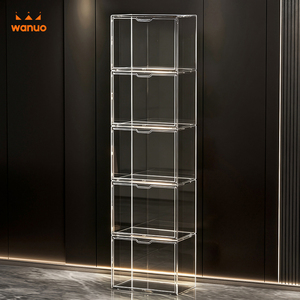 WANUO Étui de présentation transparent pour sacs à main, boîtes de présentation pour sacs à main et cadeaux, bacs et boîtes de rangement en <span class=keywords><strong>plastique</strong></span> avec porte magnétique - Product Image 3