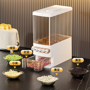 Grain Storage Box Food Grade Sealed Insect Proof Household Divided Rice Bucket Rectangle Shape With Lid - Product Image 2