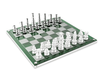 Vente en gros classique plexiglas Othello Reversi jeu d'échecs jeu acrylique famille jeu de stratégie pour enfants et adultes