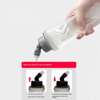 Gourde souple KKN pour activités de plein air, en TPU de qualité alimentaire, pour course à pied, marathon, randonnée, pliable, 250ML/500ML