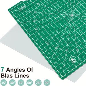 12" X 12" Carré 360. Tapis de découpe rotatif auto-cicatrisant avec mécanisme de verrouillage innovant pour le quilting et la couture - Product Image 3