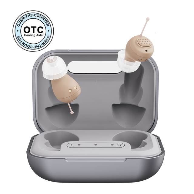 JINGHAO New Product Wireless Customize Medical CIC Invisible Digital Hearing Aid Device Rechargeable for Seniors