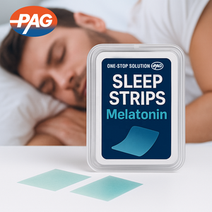 プライベートラベルメラトニンサプリメント睡眠帯自然ビーガン睡眠サポートメラトニン経口フィルム - Product Image 1