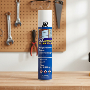 Espuma de Poliuretano OEM de 750 ml, Espuma de Expansión Líquida para Aislamiento, Espuma de Poliuretano de Celda Cerrada en Aerosol para Unir <span class=keywords><strong>Elementos</strong></span> de Construcción - Product Image 1