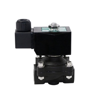 Vanne solénoïde électrique en plastique COVNA pour commande urgente, DN15 1/2 pouce, 2 voies, 12V CC, normalement fermée, pour eau - Product Image 1
