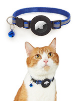 Collier en cuir Cortex pour animaux de compagnie avec AirTag intégré, pour chats et chiens, avec suivi et positionnement anti-perte, modèle Ali-722685076690, fabriqué au Guangdong