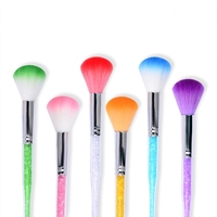 Brosses nettoyantes pour manucure et pédicure, Mini brosses nettoyantes jetables en plastique, élimine la poussière des ongles, pièces