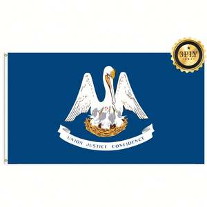 Bandiere della Louisiana 3x5ft in Poliestere 68D/100D, Personalizzabili per Tutte le Nazioni, Spedizione Rapida, Fornitore Affidabile, Consegna Veloce - Product Image 2