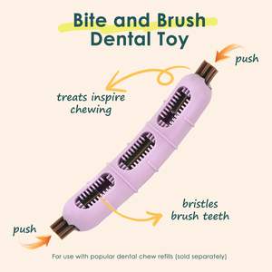 ZMaker Nuevo Juguete Masticable para Perros con Cerdas para Limpieza Dental, Juguete Interactivo de Silicona para <span class=keywords><strong>Cachorros</strong></span> - Product Image 2