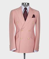 Veste de tailleur 2 pièces de coupe classique pour hommes, ensemble robe de bureau, blazer et pantalon plissé personnalisé