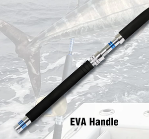 คันเบ็ดตกปลาบาสแบบทรอลลิ่งน้ำจืด 1 ท่อน/2 ท่อน ทำจากไฟเบอร์กลาส ด้ามจับ EVA น้ำหนัก 0.57 กก. - Product Image 6