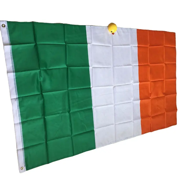 Digital sublimation 3x5 orange green white ireland flag Irish National Flags