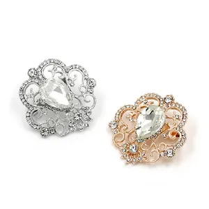 Broche de cristal de pêssego, broche de flor de prata simples em nuvem, broche de pêssego com strass para mulheres