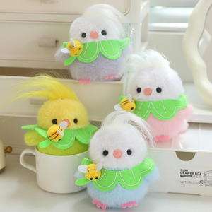 Little Fat <span class=keywords><strong>Choo</strong></span> Bird Juguete de peluche Oso de Pascua Mochila Colgante Malla de relleno de algodón PP para aliviar el estrés Muñeca decorativa - Product Image 1