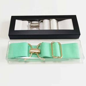 No MOQ tinta unita 1.5 pollici 4CM cavallo punta cintura D anello molla per fibbia elastico in tessuto equestre cinture - Product Image 4