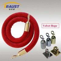 Traust argent mariage classique vip contrôle des foules gestionnaire de file d'attente poteau poteau barrière stanchion velours corde