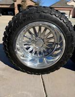 Jantes de camion tout-terrain en alliage poli en forme de H, concaves profondes, type H, style H, roues forgées 22x14 24x14 26x16 pour Silverado F150