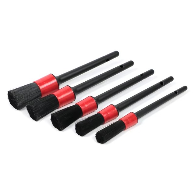 High Quality Glenby Plastic Brush Set 5Pcs Multifunctional Car Cleaning Detailing Brushes Auto Beauty Products