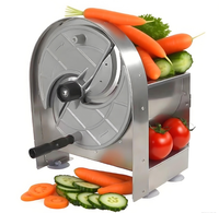 Découpeuse commerciale de trancheuse de légumes et de fruits de manivelle d'acier inoxydable
