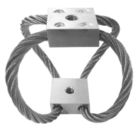 Structure de câble métallique circulaire en acier inoxydable 304/316 à amortissement directionnel pour l'isolation des impacts de transport