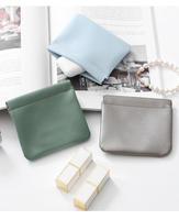 Dompet Makeup PU Multi Warna mewah Logo kustom dompet saku kabel Data telepon kantong rias tas kosmetik