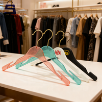 Cintre en plastique transparent robuste et antidérapant de qualité supérieure pour robes