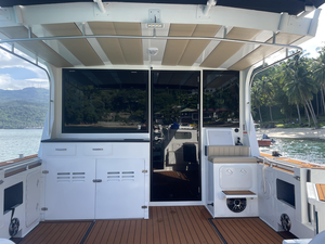 Catamaran <span class=keywords><strong>de</strong></span> luxe <span class=keywords><strong>de</strong></span> 10 m en aluminium, fabriqué en Chine, avec console centrale, pour la pêche sportive en haute mer - En <span class=keywords><strong>vente</strong></span> - Product Image 2