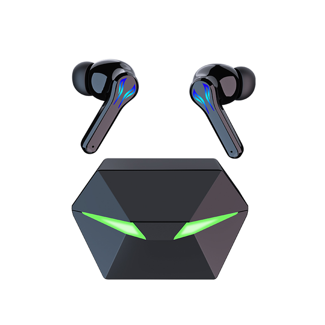 More Sport Gaming Earbuds True Wireless Low-Latency Gaming Headset 3D Surround Stereo TWS Gaming Earphone for PC Mobile Gamers