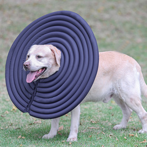 Collar Isabelino Creativo para Perros y Gatos, Anti-Lamido y Anti-Mordida, Recuperación Postoperatoria, Ultraligero, Tamaño Pequeño/Mediano, Beige/Amarillo - Product Image 4