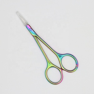 Qianya manicura tijeras cosméticas de mano de acero inoxidable curvado piel muerta recorte ruso removedor de cutículas de uñas belleza Metal - Product Image 6
