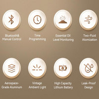 Diffuseur d'huiles essentielles sans eau, diffuseur de parfum, machine à diffusion de parfum, batterie, Bluetooth, rafraîchisseur d'air domestique pour hôtel, ODIS, vente en gros
