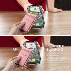 TILONSTAR TVC104 Minimalist Aluminium <b>Wallet</b> Anti-theft RFID Blocking Mens Pop up Credit Card <b>Holder</b> <b>Wallet</b> - Product Image 2