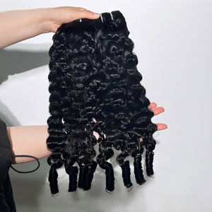 Capelli Umani Vergini Vietnamiti al 100% Non Lavorati, Fasci Singoli, Doppia Trama a Macchina, Ingrosso, Extension per Capelli, Topper Permanenti per Donne <span class=keywords><strong>Mavis</strong></span> - Product Image 3