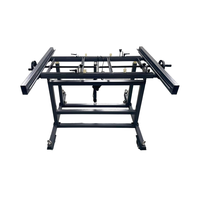 Table d'assemblage ergonomique, cadre de poste de travail électrique réglable en hauteur avec panneau perforé pour outils, roulettes, poste de travail mobile