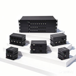 Convertisseur audio fibre optique PINWEI XLR 1-32CH Uni & 1-16CH Bidirectionnel 8/16/24 bits 96-128kHz Convertisseur audio XLR sur fibre - Product Image 1