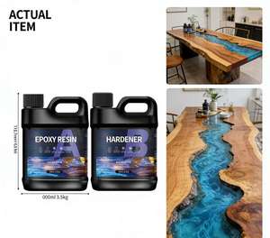 Kit de Resina Epoxi Transparente 1:1 - Brillo Ultra Alto, Dureza Similar al Vidrio para Joyería DIY, Colgantes, Manualidades con Pendientes - Product Image 2